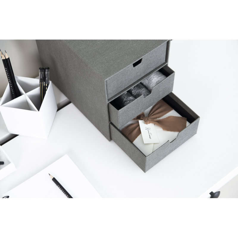 Bigso Ingrid Cardboard Stackable Desk Organizer with Drawers & Reviews